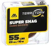 Mikado Super Snag 65Lbs/10M bas de ligne tressé - Brown Camo