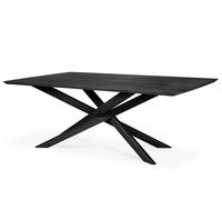 Mikado Table à manger rectangulaire Chêne noir Ethnicraft Lx240 cm - 5404023617309