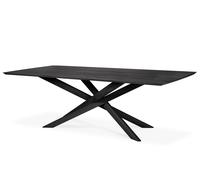 Mikado Table à manger rectangulaire Chêne noir Ethnicraft Lx280 cm - 5404023617316