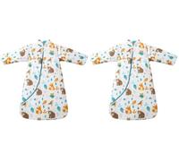 MIKAFEN Gigoteuse Hiver bébé Gigoteuse Enfant 3.5 Tog Sac de Couchage Pur Coton Différentes Tailles de la Naissance à 4 Ans(Le Monde Animal,90-105 cm (24-48 Mois)) (Lot de 2)