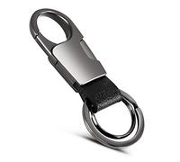 MIKAFEN, Porte-clés, Noir, Un paquet de 2, Simple,Élégant