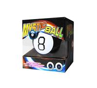 Mikamax Boule Magique 8 - Noire - Boule Divinatoire - Indicateur de Réponses - Jeu de Prédictions - Gadget Fun - Idée Cadeau