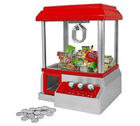 Mikamax - Candy Grabber - Machine à Bonbons - Sweets Machine for Home - Mini Fair Game Machine - Rouge - Machine à Pince