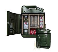 Mikamax - Jerrycan Mix Drinks 20L - Jerrican Barre de Boissons - Bar à Whisky - Metal Jericane - Verde - 46,5 x 34,5 x 14 cm - Bar Mobile - Whiskeybar Canister - Coffret Cadeau