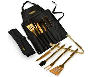 Mikamax Millionaire BBQ Tools - Ensemble De Grillades - 5 PCS - Ustensiles De Cuisine - Accessoires De Grillades pour Le Barbecue - pour Chefs, Camping, Cuisine, Fêtes