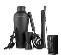 Mikamax - mm - Cocktail Shaker Set - Cocktail Shaker Set Black - Cocktail Shaker