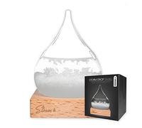 Mikamax - mm Storm Glass Small - Affichage météo - Station météo - Prévisions Waterdrop Glass - Décoration intérieure - Décoration Nordique - Verre de Tempête (Petit)