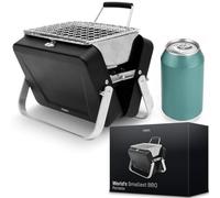 Mikamax - mm - World’s Smallest Barbecue - Portable & Foldable bbq - Grill - Anniversaires Halloween, Thanksgiving, Pique-niques - Grill barbecue - Bar b que - Dimensions 18 x 6 x 15,5 cm