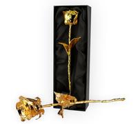 Mikamax Rose Rose d'Or 24 Karat avec certificat d'authenticité Coffret cadeau noir X-Large