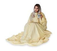 Mikamax Snugs Original - Couverture en Polaire - avec Maches - Hoodie - Confortable - Cadeau de Noël - Couverture à Capuche - Cocooning - Polaire