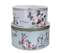 Mikasa and the V & A Alice au pays des merveilles Lot de 2 boîtes à gâteau