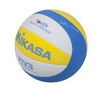 MIKASA Ballon de Beach-Volley Sbv Youth 1629 Bleu/Blanc/Jaune Taille 5