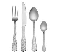 Mikasa Broadway Ménagère de Couverts en Acier Inoxydable 16 Pièces, Argenté pour 4 Personnes Comprenant 4 Couteaux, 4 Fourchettes, 4 Cuillères à Dessert et 4 Cuillères à Café