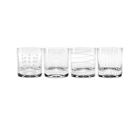 Mikasa Verres Cheers SW910-415 en cristal gravé 360 ml Effet argent - Lot de 4