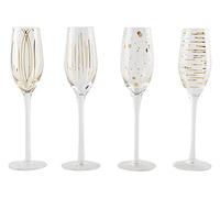 Mikasa ensemble de verres à champagne Mikasa 210 ml or 4 pièces