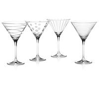 Mikasa Cheers Verres À Martini, Set De 4, 290 Ml, Argenté