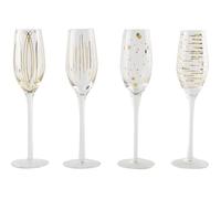 Mikasa ensemble de verres à champagne Mikasa 210 ml or 4 pièces