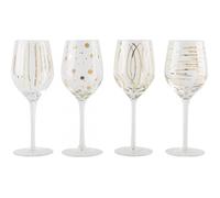 Mikasa ensemble de verres à vin Mikasa 400 ml transparent/doré 4 pièces