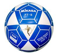 Mikasa FT5 Goal Master Soccer Ball, Blanc/Bleu, Taille 5