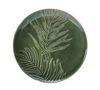 Mikasa Jardin Plat de service rond, plat de service en grès vert pour aliments, 35cm, grand plat de service pour entrées et antipasti - Emballage cadeau et lavable au lave-vaisselle