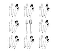 Mikasa Rockford Heavy-Weight Forged 18.0 Stainless Steel 42 Piece Cutlery Set, Service for 8