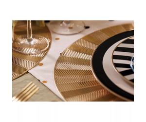 MIKASA Set de table rond Or 4pcs