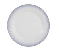 Mikasa Swirl Plateau rond blanc ombré, 31,5 cm, bandes grises