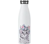 Mikasa Tipperleyhill Gourde de 500 ml, design chat fr, avec étui