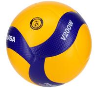 Mikasa Ballon de volley-ball V200W – Ballon officiel FIVB – Taille 5 Jaune