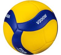 Mikasa Ballon de volley-ball V200W – Ballon officiel FIVB – Taille 5 Jaune