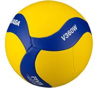 Mikasa Ballon de volleyball V360W unisexe adulte Bleu/Jaune taille 5