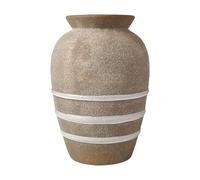Mikasa Vase en céramique à Rayures texturées, 17 x 17 x 25 cm