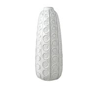 Mikasa Vase en céramique texturé à Pois Blancs 15 x 15 x 39 cm