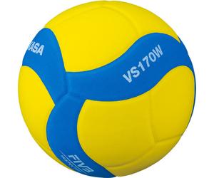 Mikasa VS170W Enfant Volley-ball FIVB 5 Jaune/Bleu