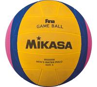 Mikasa W6000W Ballon Waterpolo Adulte Unisexe, Jaune/Bleu/Rose, 5