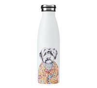 Mikasa x Tipperleyhill Bouteille en acier inoxydable à double paroi, 500ml Bouteille à boissons isolée sous vide pour conserver les boissons froides et chaudes,avec impression de cockapoo