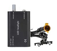 Mike Dental Lampe LED portable à clipser avec filtre 5 W et batterie rechargeable en plastique Noir
