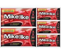 Mike & Ike Lot de 5 paquets de bonbons parfumés aux fruits rouges Rageous 140 ml