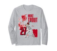 Mike Trout | Joueurs de Baseball de Los Angeles A MLB | MLBMTR304N Manche Longue