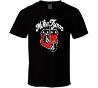 Mike Tyson Iron Mike Logo Training T-Shirt Tee Men Black BlackX-Large