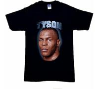 Mike Tyson Rare Vintage Retro T-Shirt Tour Tee Boxing Memorabilia WBC WBA IBF Black Small Manches Courtes(X-Large)