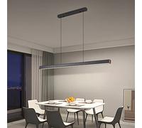 Mikeru 150cm Linear Pendant Light, Luminaire Suspendu Pour îlot De Cuisine 10%-100% Dimmable Luminaire Suspendu Ajustable Avec Télécommande 3000k/4500k/6000k Pour Salle à Manger