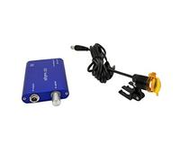 Mikes Dental Lampe frontale LED 3 W à clipser avec tablette d'ombrage pour loupes jumelles médicales chirurgicales (Bleu)