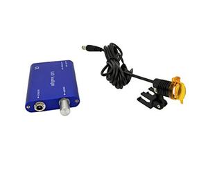 Mikes Dental Lampe frontale LED 3 W à clipser avec tablette d'ombrage pour loupes jumelles médicales chirurgicales (Bleu)