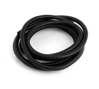 Miki&Co 10mm Trou extérieur du tube en carton ondulé de Conduit flexible Câble soufflets noir 2.55M /8.4Ft, mk678988fr131188