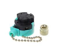 MIKI-Z 3A250V 6A125V Commutateur à glissière 3 Vitesses Pull Chain Control Nickel Fan Wall Switch