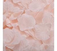 Mikihat 1200Pcs Pétales de Rouges Artificiels, Fleurs artificielles en Soie, Petale de Rose pour Mariage, Saint Valentin, Centre de Table, fête d'anniversaire, Ambiance Romantique (Champagne)