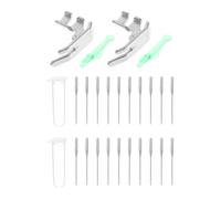Mikikit 1 Ensemble D'accessoires pour Machine À Coudre : Aiguilles Antidérapantes Et Pied-de- Stable pour Machine - Améliore La Précision Et L'efficacité Couture.