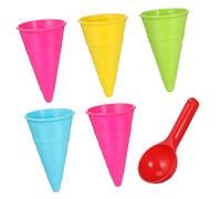 Mikikit 1 Ensemble Jouets de Plage Cornets de Glace et Pelle pour Garçon Fille Couleurs Aléatoires pour Jeux Extérieurs Au Bord Mer Couleur Aléatoire Couleur Aléatoire