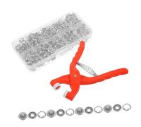 Mikikit 1 ensemble Kit Outils de Couture avec Pince à Boutons Pression de Snap Buttons pour Vêtements DIY et Outils et avec Poignée Antidérapante pour Coudre Jeans Chemises et Accessoires